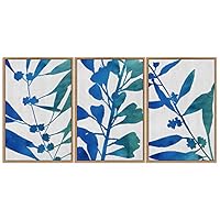 SIGNWIN 3 Piece Framed Canvas Wall Art Colorful Leaves Canvas Prints Home Artwork Decoration for Living Room,Bedroom - 16