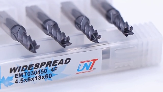 Image of Carbide Square End Mill 4 Flute HRC45 for Milling Tool Steel, Alloy Steel, Mold Steel etc (1, 3mm /0.12in)