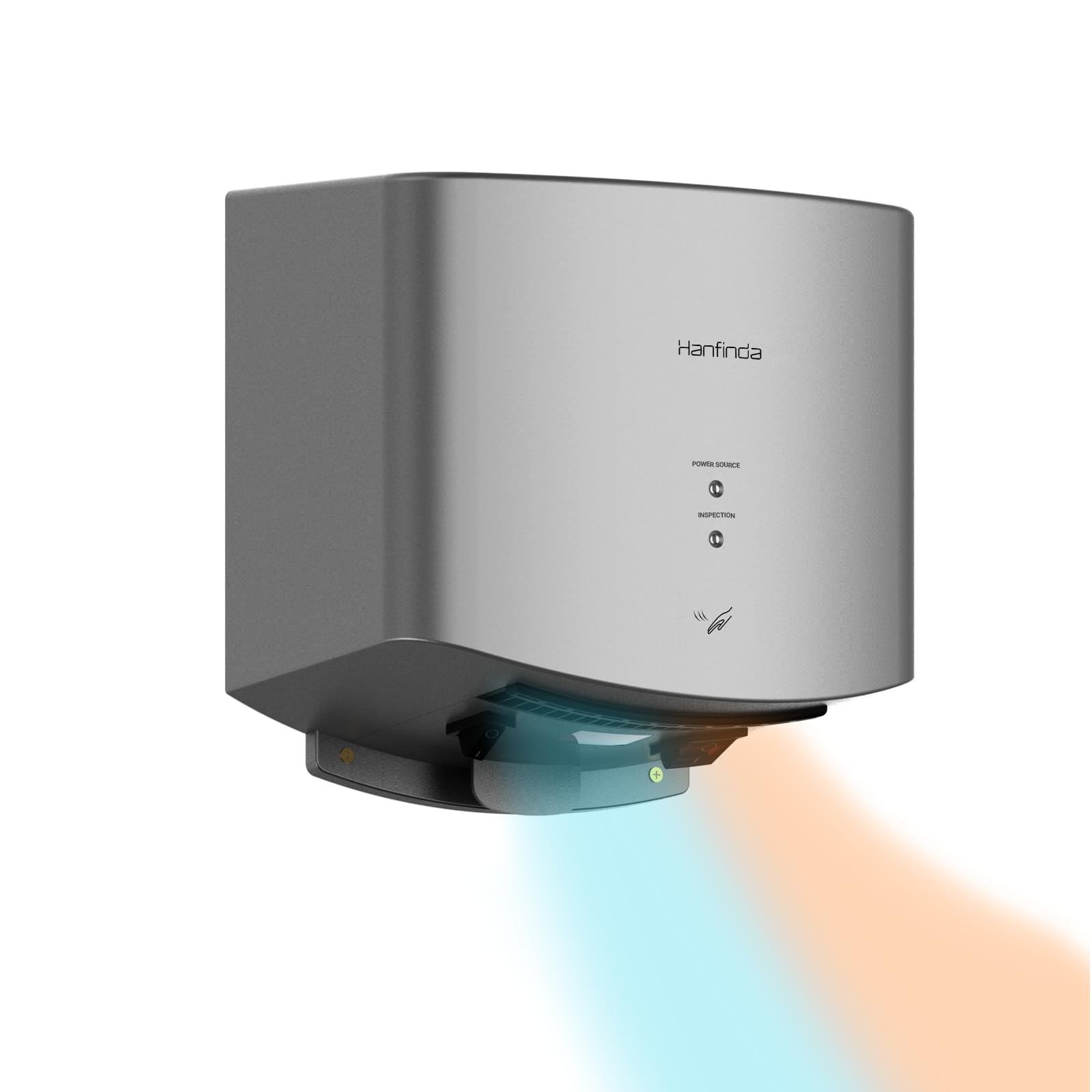 Automatic Hand Dryer with Commercial Electric HEPA Filter High Speed 10 Seconds to Dry for Bathroom,1250w 110v, Wall Mount，ABS, Silver