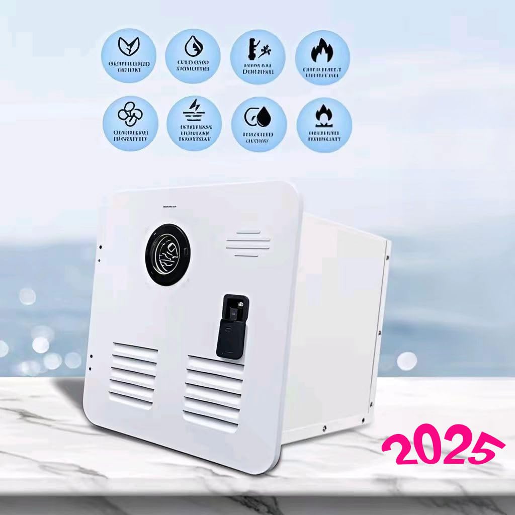 Calentador de agua a gas instantáneo de 12 litros - Calentador de agua a gas licuado de petróleo (GLP) for vehículos recreativos, for uso en exteriores y en el coche.