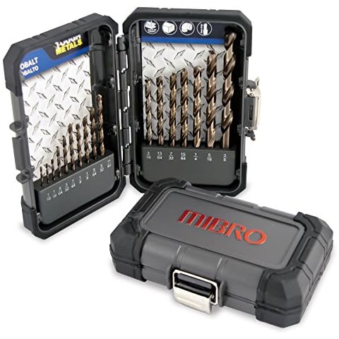 MIBRO 492470 Cobalt Metal Master Drill Bit Set, 1/6in. to 3/8in., 17 Pieces Cover