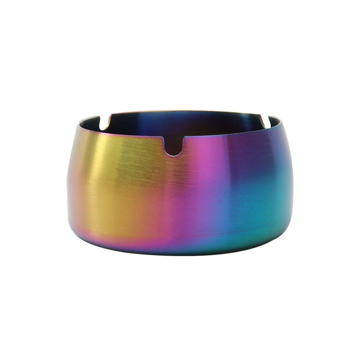 Ashtray, Stainless Steel Windproof Cigarettes Ashtrays for Home Office Tabletop Outdoor Patio (Colorful)
