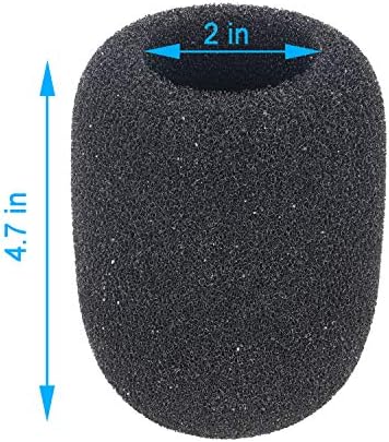 YOUSHARES Rode NT1-A filtr pop do mikrofonu piankowa osłona przedniej szyby mikrofonowej do Rode NT1-A, NT2-A, NTK, K2 Podcaster