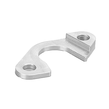 Oil Pump Pickup Tube Girdle, CNC Processing Pickup Tube Brace Billet Aluminum Replacement for All LS Series Engines 1997 2014 for Upgrading(Silver)