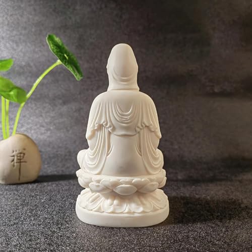 Estatua pequeña de Guan Yin en resina miniatura 4