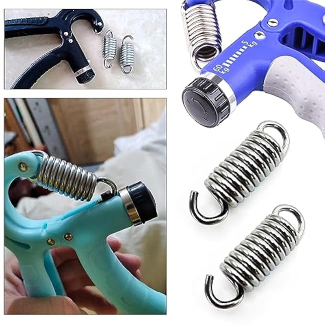5 Pack Grip Strength Trainer Spring Replacement Stainless Steel Resistant Tension Springs For Hand Grip Strengthener Hand Gripper Squeezer Forearm Strengtheners Exerciser Repair Parts