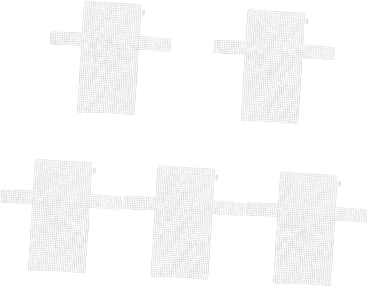 Lurrose 5pcs Plastic Mesh Sheet for Embroidery and Crochet Projects Mesh Canvas Neat Multi-Functional Crafting Material for Bags and More for Creative Use