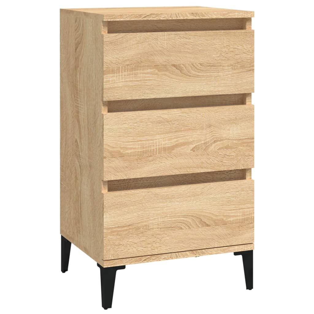 Vidaxl (Sonoma Oak) Bedside Cabinet Side Table Nightstand Telephone Stand Engineered Wood
