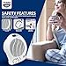 CUQOO 2KW Portable Fan Heater with Dual Heat Settings - Energy Efficient 2-in-1 Indoor Heating & Cooling Solution - Silent Operation, Overheat Protection for Home & Office Use