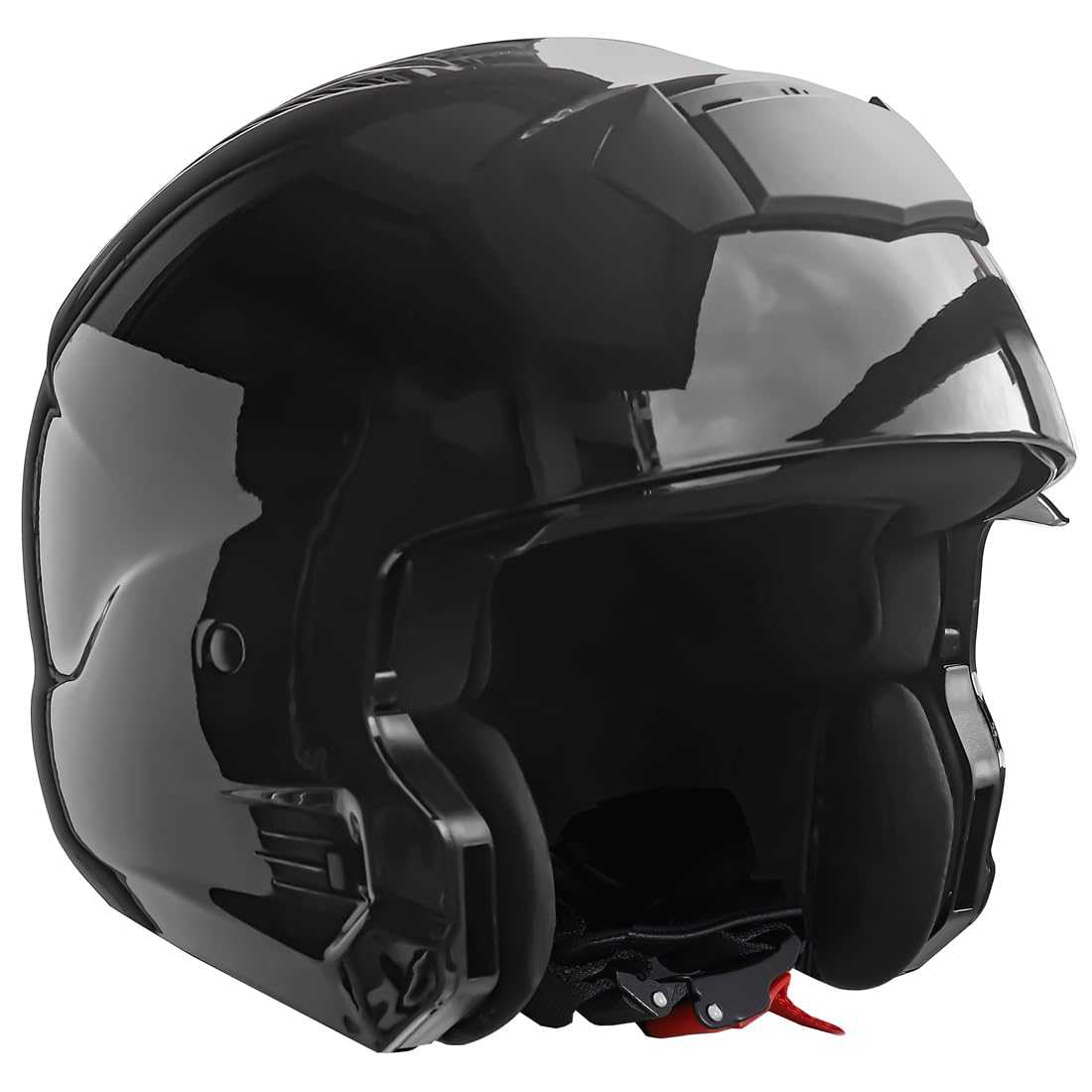Harssidanzar 3/4 Open Face Motorbike Motorcycle Helmet Full Face ...