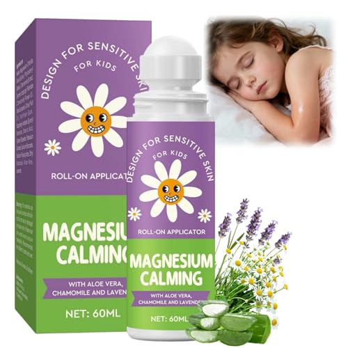 Magnesium Lotion for Kids Gentle Roll on Magnesium Lotion for Sleep Moisturizing Skin & Improve Children Bedtime 60ml