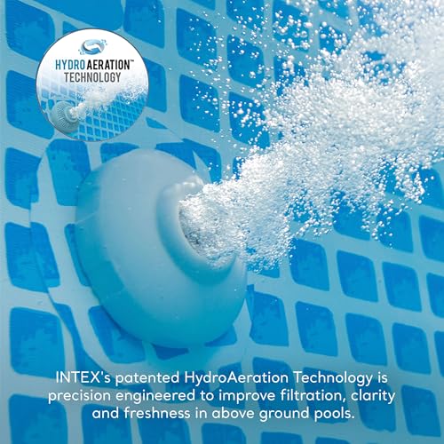 INTEX QS200 Krystal Clear Saltwater Chlorine System for Above Ground Pools: Keeps Water Clear – Reduces Chemical Use – Sleek Control Panel with Buttons – Up to 2200 Gallon Pools