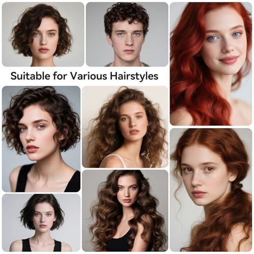 Image of Cordless Curling Iron Hair Curler 40 Mins Use Time Portable Ceramic Travel Curling Iron