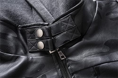 Chaqueta Bomber Hombre Estilo Vintage Gris miniatura 5