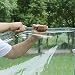 Lona Impermeable Transparente con Ojales 400g / m², Lona de Plástico de...