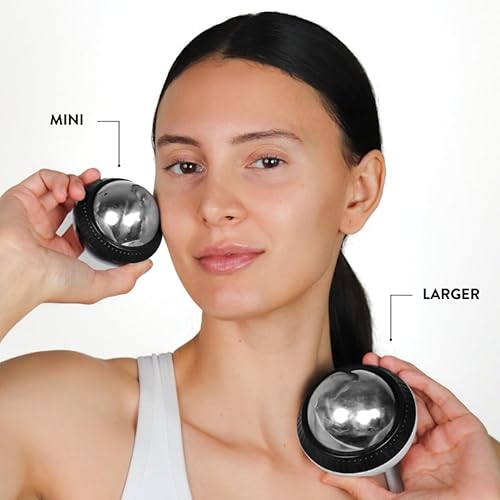 Miniatura 6 de Nurse Jamie Super-Cryo Massaging Orb - Rodillo grande de acero inoxidable para cara y cuerpo - Terapia de enfriamiento y calentamiento de larga