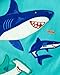 Gymboree,Boys,and Toddler Embroidered Graphic Short Sleeve T-Shirts,5 Years,Turquoise Sharks