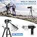 Camera Tripod, UBeesize 55-Inch Lightweight Aluminum Travel Tripod Stand for Canon Nikon Sony DSLR Digital Olympus Video Camera with Universal Smartphone Mount & Carry Bag & Bluetooth Remote