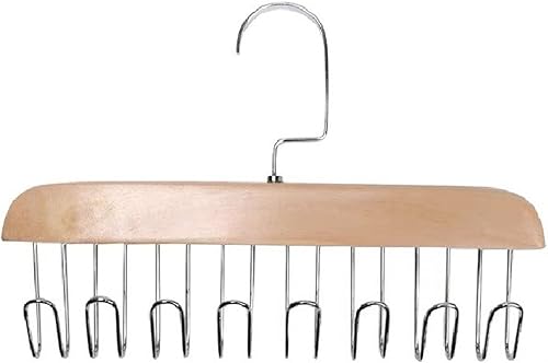 plplaaoo Gancho para colgar bolsas, ganchos para bolsas de hierro, colgador multifuncional, sin perforaciones, con 8 ganchos, madera y acero