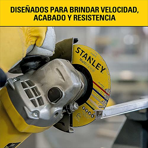 STANLEY Disco Abrasivo de Corte Multi Material de 4.1/2 Pol. x 1.0mm x 7/8 Pol. (114mm x 1.0mm x 22m