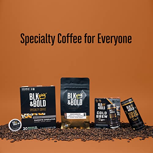 Blk & Bold | Rise & Grnd Coffee Blend | Fair Trade Certified | Medium Roast | Ground Coffee | 2 Pack Of 12 Oz. Bags #TOP6