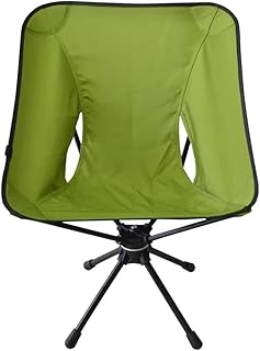 DANNMPX Silla Plegable Silla Plegable for Exteriores, Silla De Camping, Silla De Salón Giratoria De 360 Grados, Silla De Pesca Portátil Ligera, Silla De Aluminio Sillas Camping(Grün)