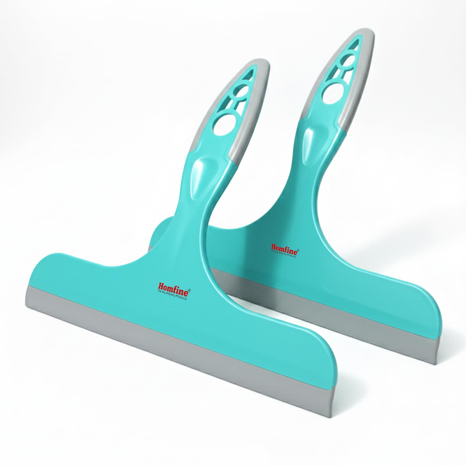 Homfine Pack of 2Pcs Mini Kitchen Wiper with Super Squeeze Rubber Blade, Aqua Green, Ergonomic Design, for Sink and Wash Basin (Aqua Green)-image-10