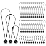 Ball Bungee Cord Bungee Balls: 36PCS 6' 9' 11' Elastic Bungee Ball Rope Tarp Tie Down Heavy Duty Tent Strap Hook Canopy Umbrella Rubber Adjustable Awning Hanging String