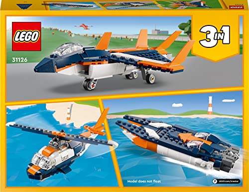 Image of LEGO Creator 3in1 Supersonic Jet 31126 Building Kit (215 Pieces)