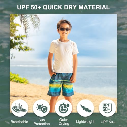 Image of Kanu Surf Boys' Sprint Stripe Swim Trunk