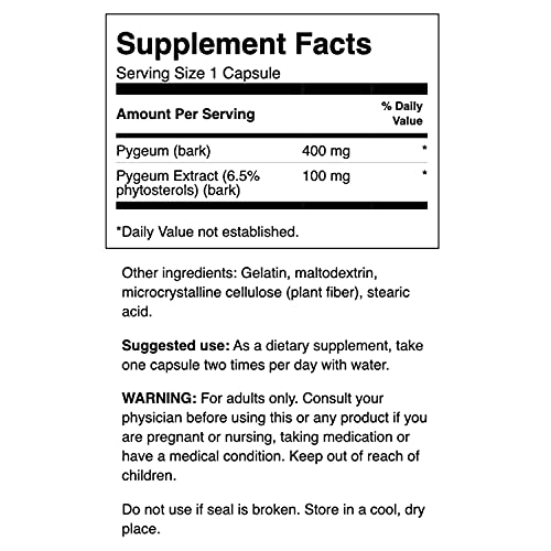 Swanson Pygeum - Herbal Supplement - Men's Health Supplement - (120 Capsules Each, 400 Mg) #TOP2