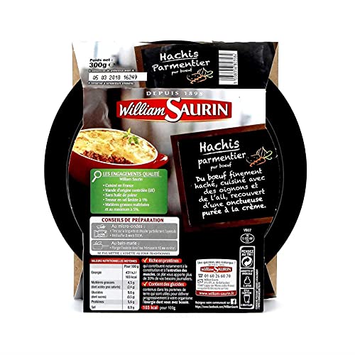 WILLIAM SAURIN - Hachis Parmentier 300G - le Lot De 4