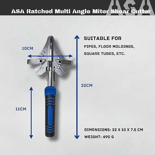 Miniatura 3 de ASA TOOL GBK-84 - Cortador de canaleta asistido por potencia de oro negro - Corte sin esfuerzo para trabajos difíciles