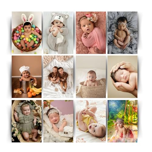 Image of Posters Inc Pack Of 12 Baby Posters,Wall Decoration Items For Living Room And Kitchen, Cute Baby Posters For Home Decor, Gifts For Pregnant Women And Best Friend, 8x12 Inches Size, 300 GSM Paper