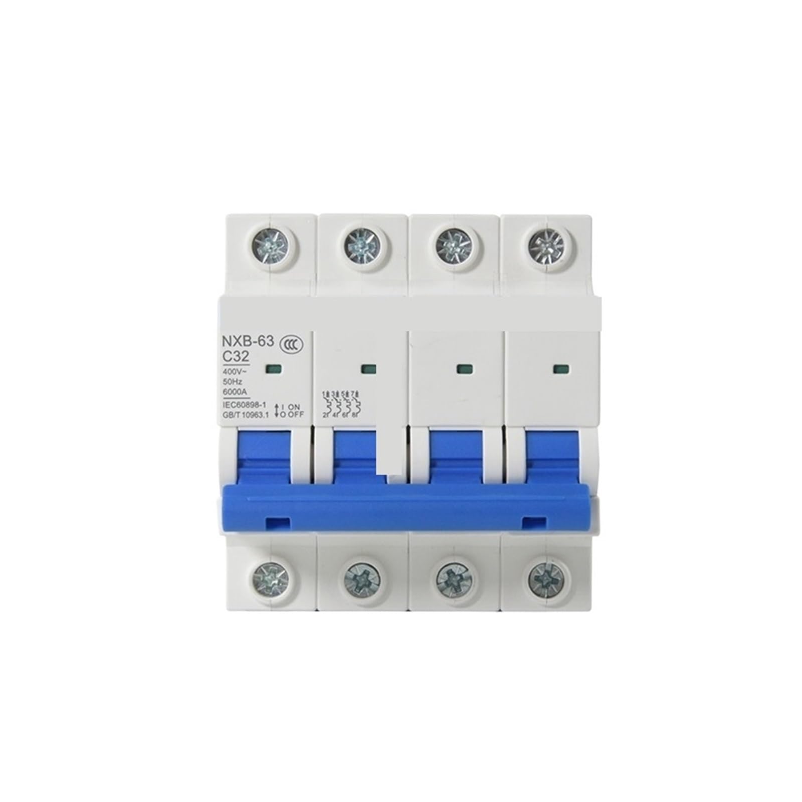 Disjoncteur miniature contre les coupures et surcharges 4P