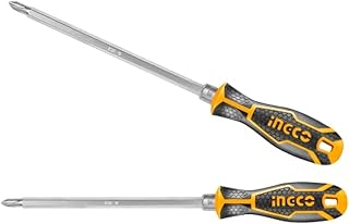 Ingco 2 IN 1 Screwdriver Set, CR-V | 6.35X160MM, PH2+SL6, Screwdriver Kit for Home Use, Screwdriver with Hanging Hole Desi... Price In India