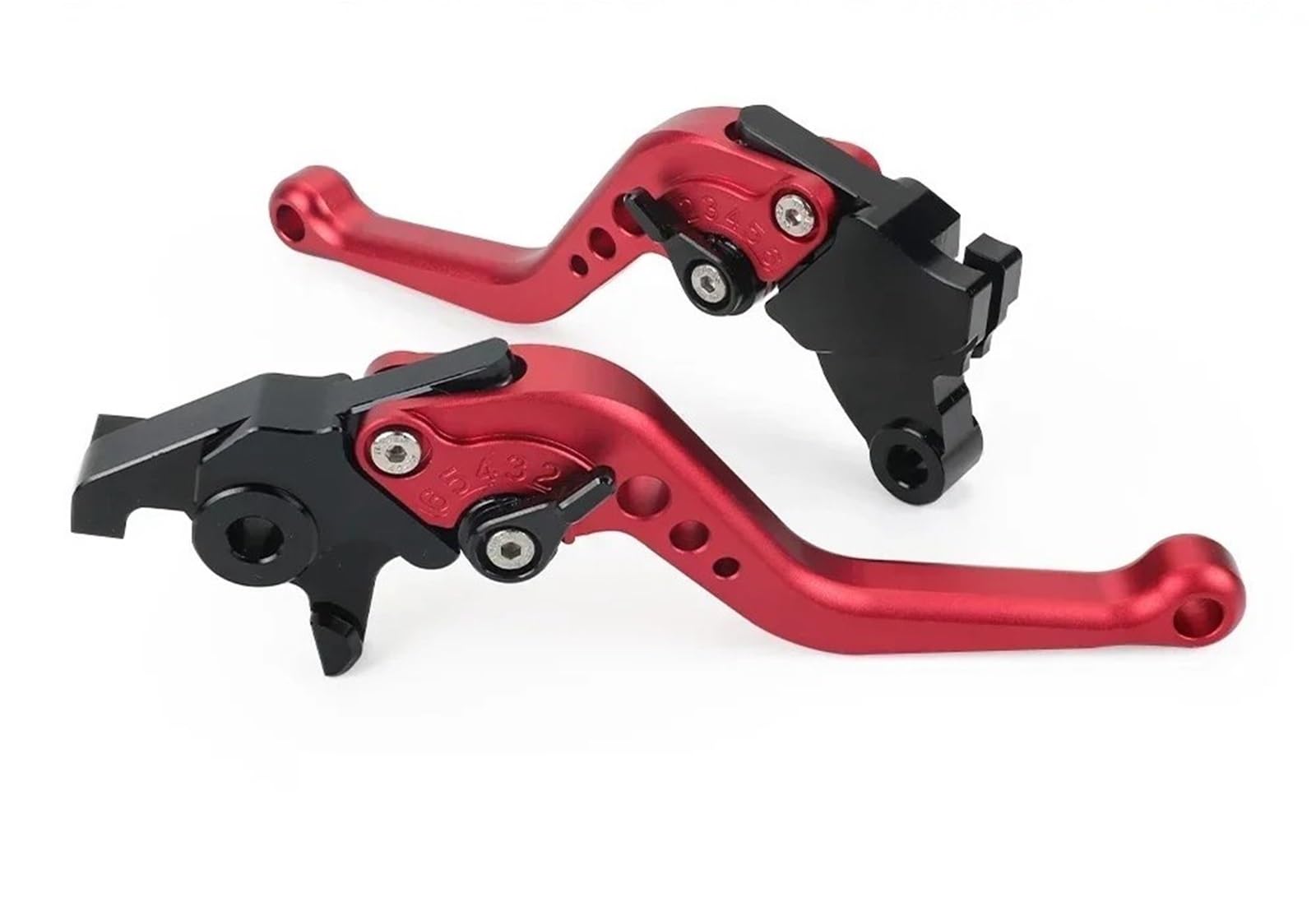 Ouvecr Short Red Motorbike Brake Levers For Cfmoto 450Mt 800Mt 650Mt 700Mt 2022-2025 Foldable Short Control Handle Brake Clutch Lever(Short Red)