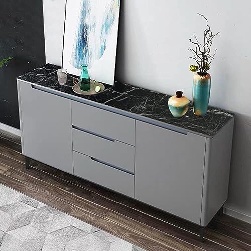 Image of TEKCOOL Wall Stickers DIY Wallpaper Vinyl Marble Wallpapers Peel and Stick Waterproof Wallpaper for Home Kitchen Countertop Cabinet Furniture Oil Proof Kitchen Stickers(Black-1 pc)!