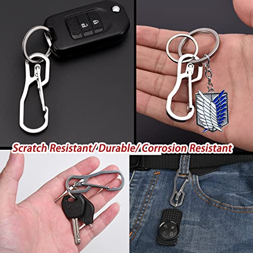 Pickbeau Car Keychain Accessories With Stainless Steel Suit For Chevrolet, Ford, Buick, Jeep. (Stainless Steel) #TOP4