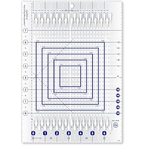 Quiltcut Strip Savvy Mini Quarters Slotted Quilting Ruler, QC4-MQR (8½ x 12) Cover