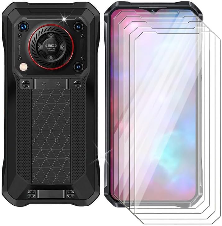 [5 Pack] for Oukitel WP33 Pro Screen Protector Tempered Galss, High Clear [9H Hardness] [Bubble Free] Tempered Glass Protective Film for Oukitel WP33 Pro (6.6 Inch)