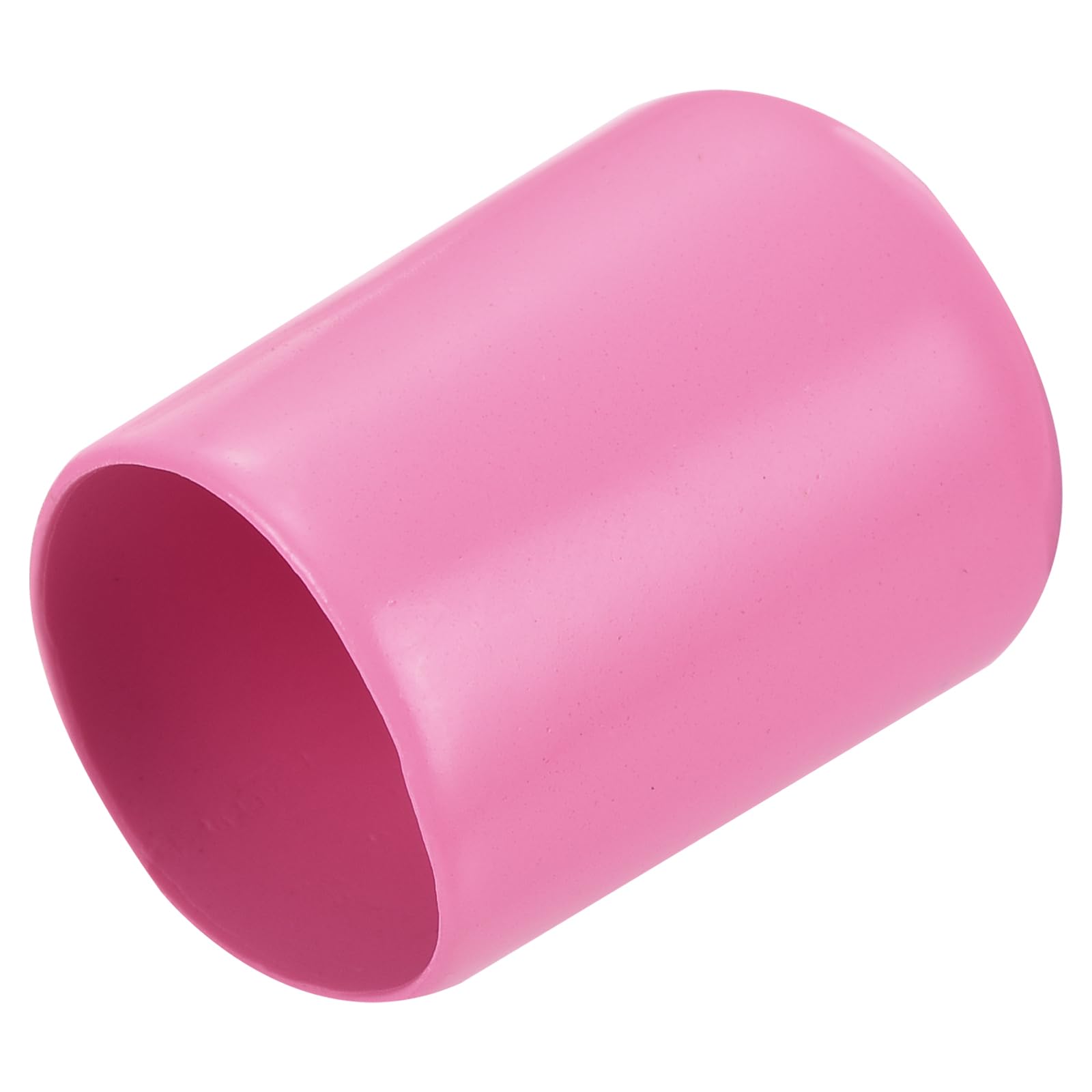 uxcell 20pcs Rubber End Caps 18mm ID Vinyl PVC Round Tube Bolt Cap Cover Screw Thread Protectors Pink