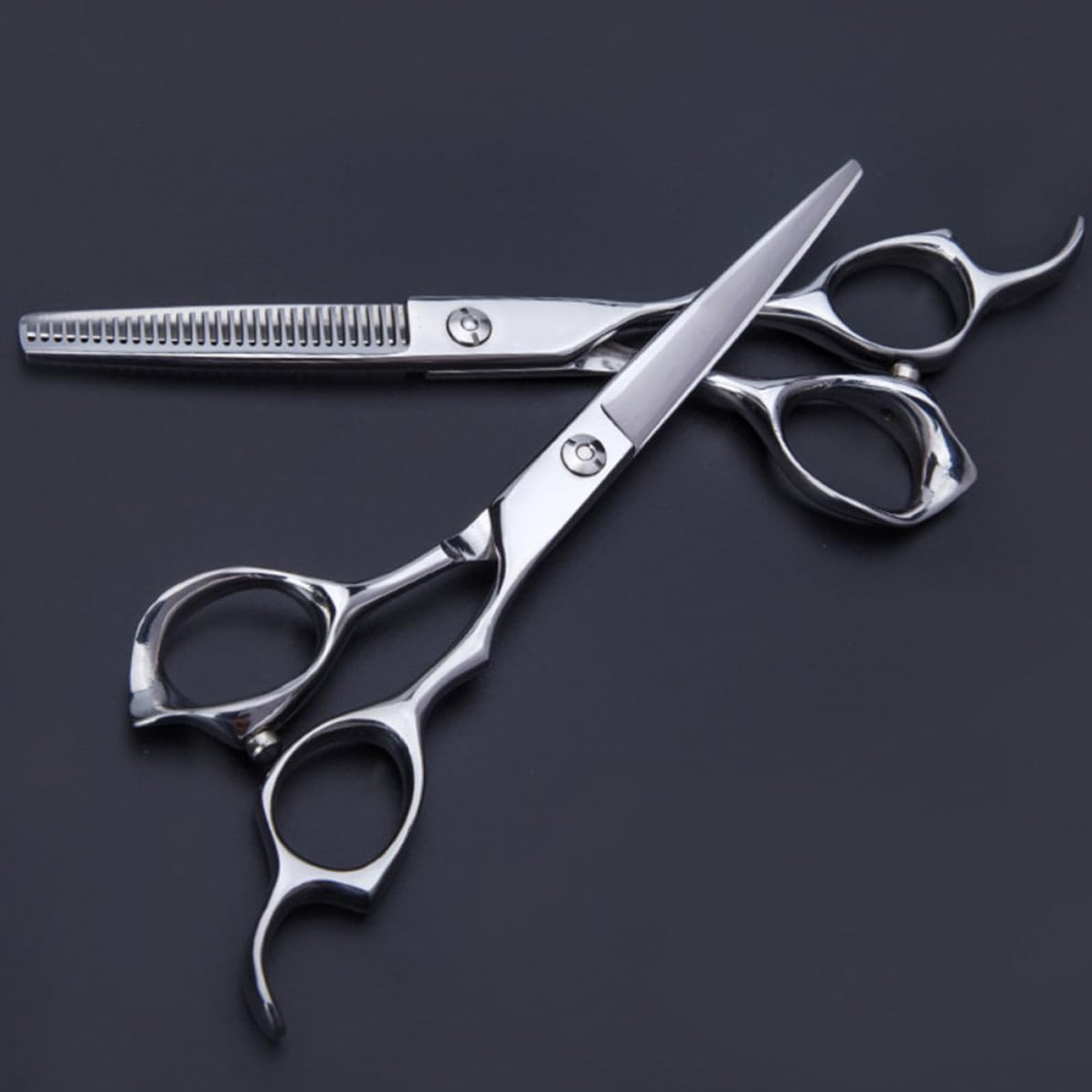 TOPBATHY Tijeras para Cortar el Pelo, Tijeras de Acero Inoxidable, Corte Uniforme y Preciso, para Peluquería y Uso Diario en Casa, para Mujeres y Personas Mayores