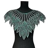 Luxuriöse Perlenstickerei Auf Der Vorderseite Abnehmbare Kragenverzierung Für Kleidungsmodifikationen Handgefertigte Stickapplikationen