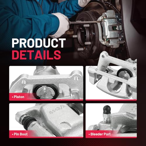Image of BDFHYK 19-B7262 19-B7263 Rear Disc Brake Caliper Assembly for Audi A4 2009-2012 /A4 Quattro 2009-2012 /A5 2010-2012 /A5 Quattro 2008-2012 /Q5 2009-2012, 1.8L 2.0L L4 3.0L 3.2L V6 GAS /DIESEL 2pcs