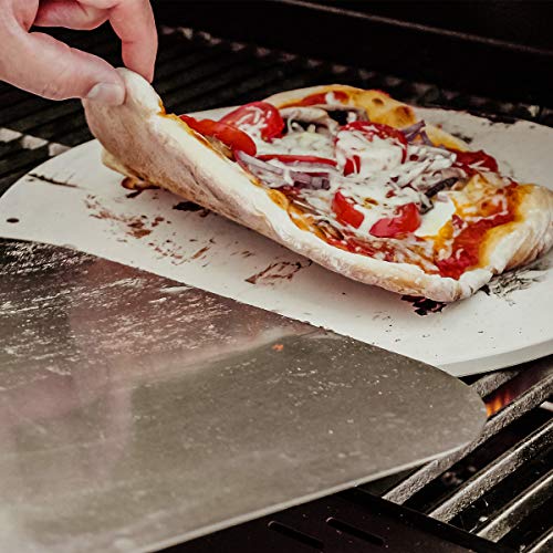 Navaris Cordierit Pizzastein XL für Backofen Grill - Ø30,5cm Pizza Stein Ofen Brot Backen...