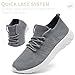 VXGGVX Mens Running Shoes Tennis Walking Lightweight Athletic Workout Gym Shoes Breathable Fashion Sneakers Light_Grey 7.5
