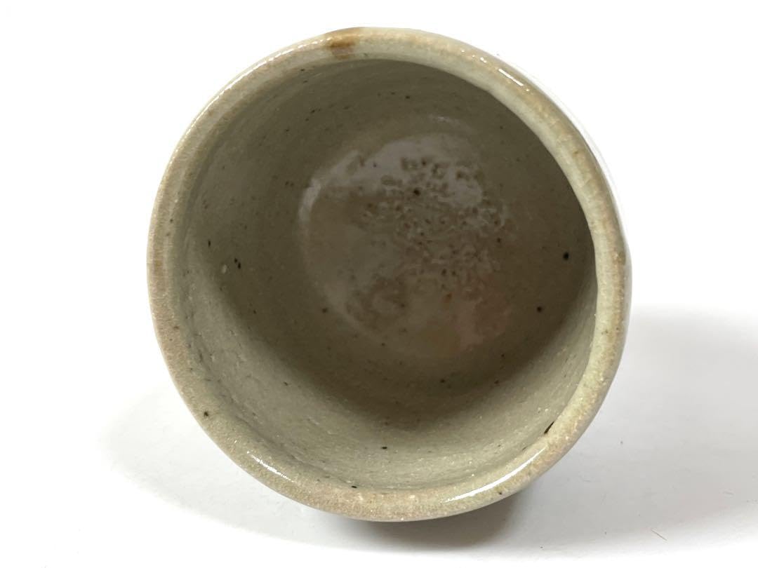 Amazon.co.jp: 人間国宝 陶芸家 濱田庄司 鉄絵 トウキビ文 湯呑