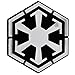 Sith Logo Chrome Auto Emblem - 3" x 2.75"