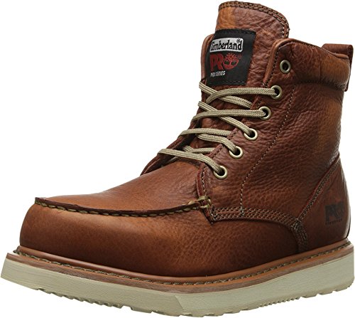 Timberland PRO Men's 53009 Wedge Sole 6" Soft-Toe Boot,Rust,11 M